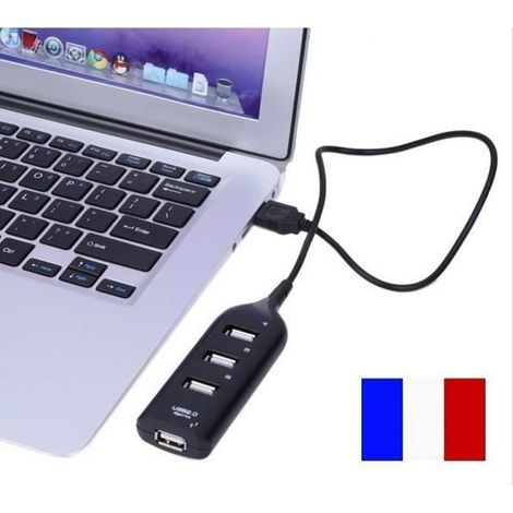 Simplisim: 4-port-multisteckdosen-hub Mit Mehrfachladegerät Und Usb-2.0-kabel Für Pc Und Mac – Neu – Ywey