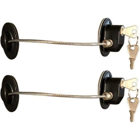 2-teiliges Kühlschranktürschloss-set, Starkes Klebeschloss Für Gefrierschranktüren, Aktenschränke, Schubladen, Sicherheitsschlösser - Ywey