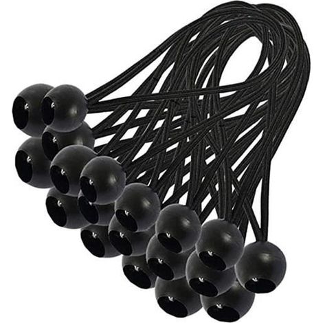 Elastisches Bungee-seil – Nicht Spezifiziert – 30 Stück – Schwarz – Wetterfest – Wiederverwendbar – Ywey