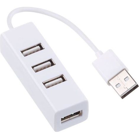 Xystec Usb 2.0 Hub – 4 Anschlüsse – Plug & Play – Schwarz – Abwärtskompatibel Mit Usb 1.1 – Ywey