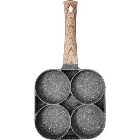 Fablcrew Antihaft-omelettpfanne, Crêpepfanne Mit Vier Mulden, Omelettpfanne, Antihaft-bratpfanne, Für Gasherd - Ywey