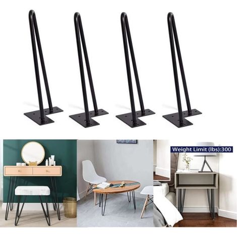 4er-set Diy-möbelbeine (40 Cm) Für Couchtisch, Kommode, Stuhl, Nachttisch, Inklusive Schrauben Und Fußschonern – Ywey