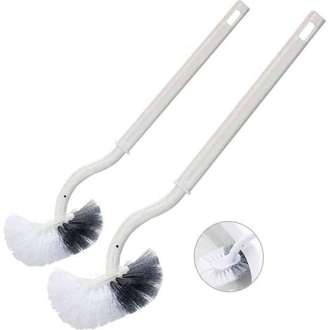 2er-pack Toilettenbürsten, Toilettenbürste Mit Randreiniger, Verbesserte Toilettenbürste - Ywey