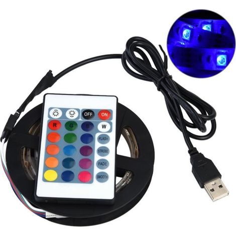 Qqmora Led-streifen – 5050 Rgb – 1 M – Wasserdicht – Flexibel – Usb 5 V – Ywey