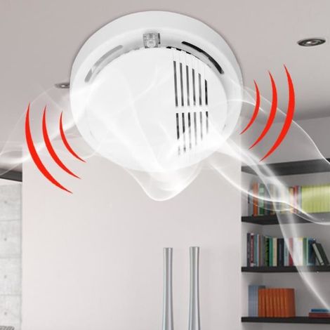 Qqmora-ywey 80db Fotoelektrischer Rauchmelder, Drahtloser Feueralarm