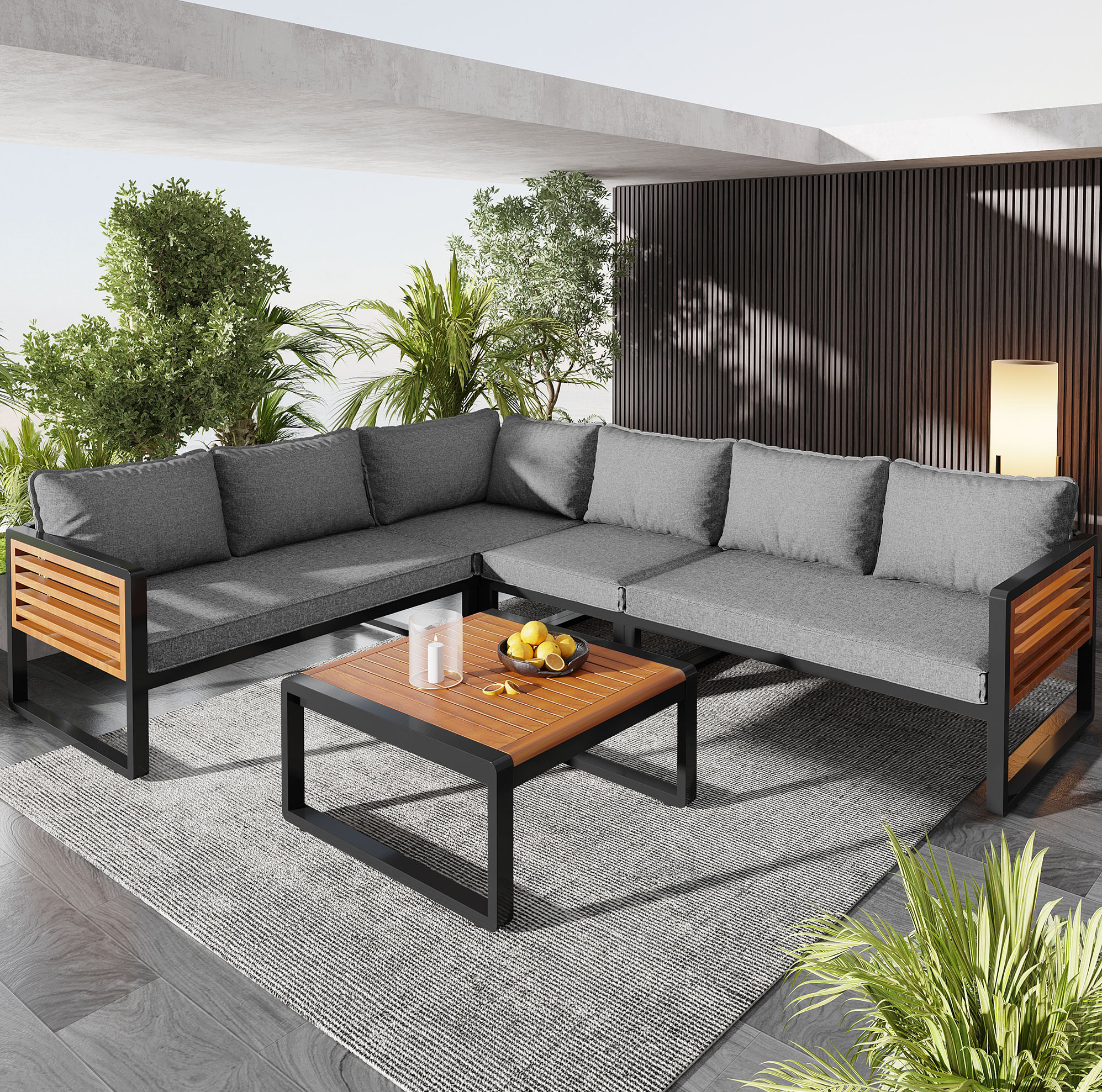 Sofa Sitzmöbel Flexibel 5 Bis 6 Personen Metall Havrya