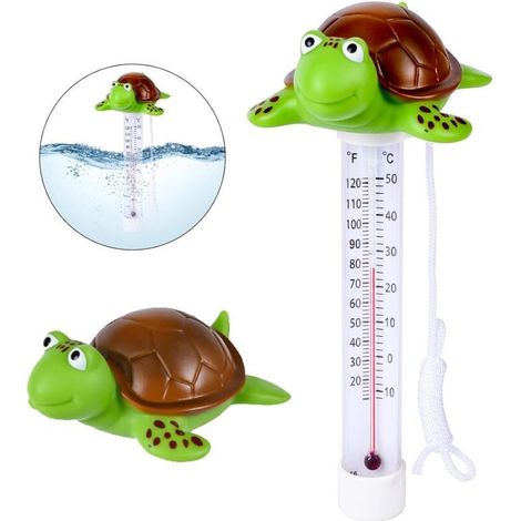 Ulisem Schwimmthermometer Mit Cartoon-tiermotiv Und Trageband Für Innen- Und Außenpools.