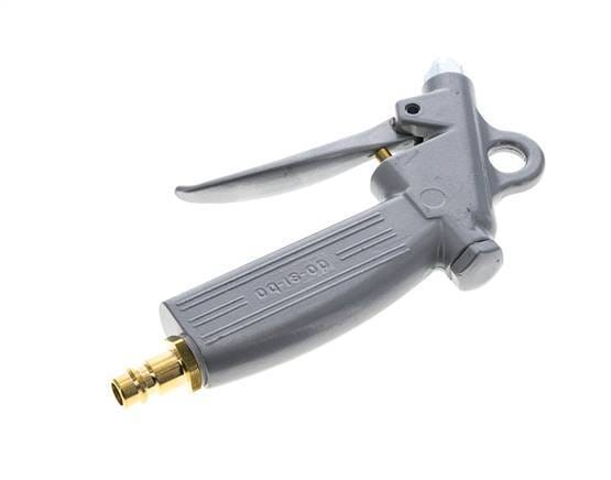 DN7.2 (Euro) Aluminium-Blaspistole mit einstellbarem Durchfluss und kurzer Düse