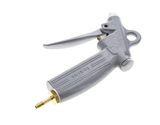 6mm einstellbarer Durchfluss Aluminium Luftblaspistole kurze Düse