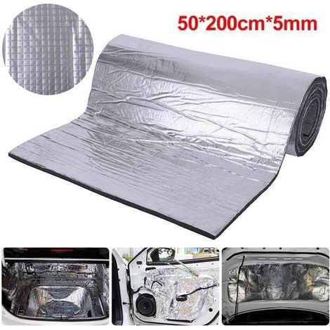 Wärmedämmung – Mioloe – 50 X 200 Cm – Aluminiumbeschichtete Folie – 5 Mm Dicke – Universelle Schalldämmung
