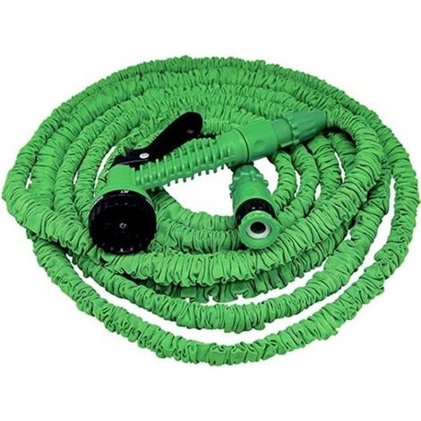 22 M (75 Fuß) Langer, Einziehbarer Gartenschlauch Mit 7-stufiger Spritzpistole – Gummierte Oberfläche, Kompakt Und Langlebig