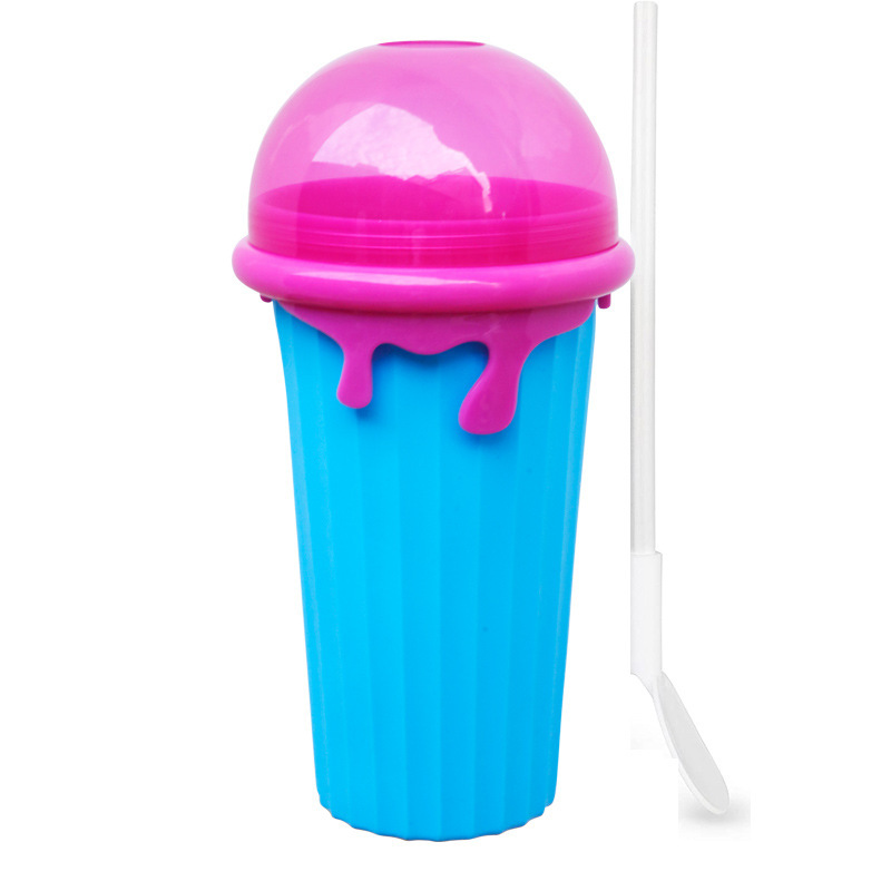 Neuer, Verbesserter Smoothie-becher Mit Großem Fassungsvermögen Von 500 Ml, Ideal Für Sommerliche Smoothies Und Beliebte Erfrischungsgetränke (blau, 500 Ml)