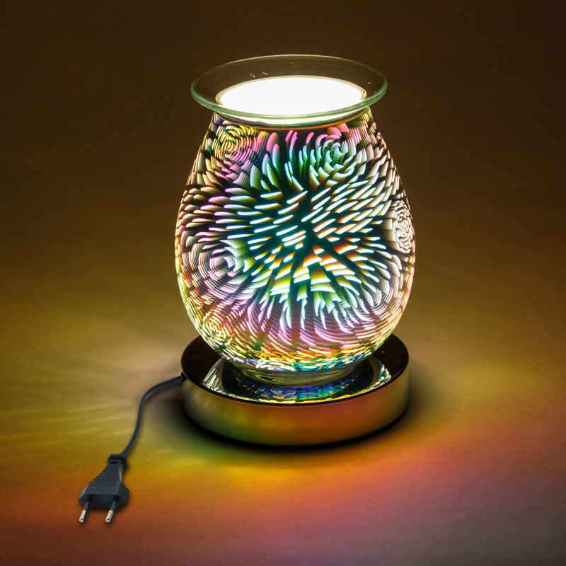 3d-wachswärmer-nachtlicht Aus Glas Mit Touch-steuerung Und Mehrfarbiger Duftverteilung – Schlafzimmerdekoration
