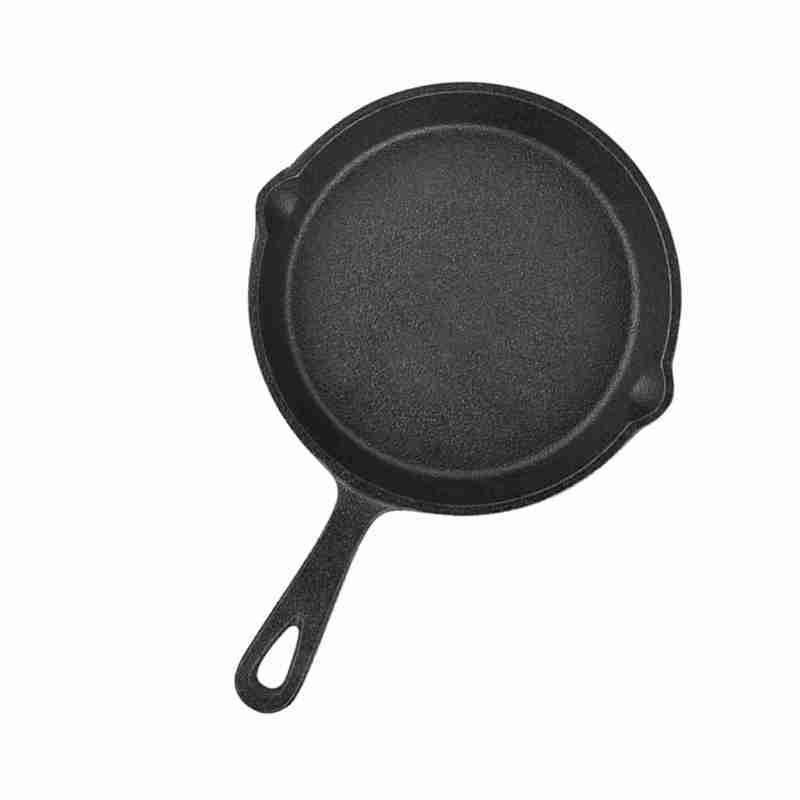 Vintage Gusseiserne Bratpfanne, Antihaftbeschichtet Und Angebrannt (16 Cm)