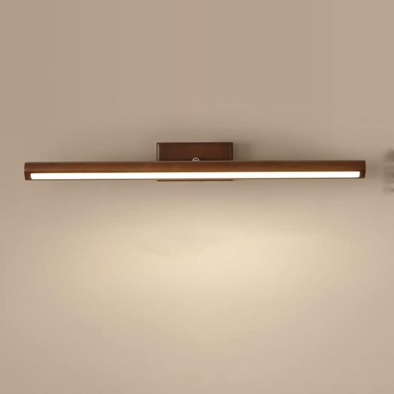 Led-wandleuchte Aus Massivholz Und Acryl, Warmweißes Licht 18w (80cm)