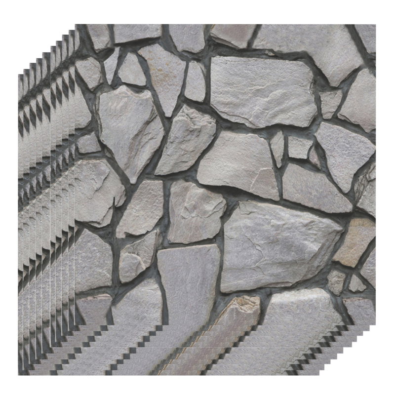 3d-tapete In Schwarzer Backsteinoptik, Wasser- Und Feuchtigkeitsbeständig, Selbstklebend, Abnehmbar, Aus Pvc, Für Wohnzimmer, Badezimmer, Küche, Arbeitsplatte.