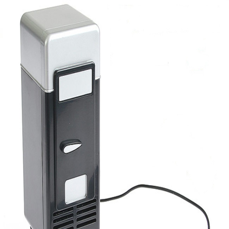 Mini-usb-kühlschrank, Tropentauglich, Mit Kabelschalter, Schwarz, 19,4 X 9 X 9 Cm