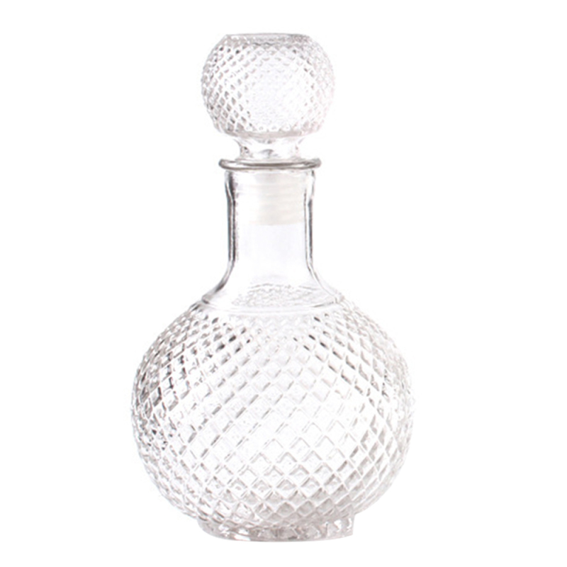 Schnell Dekantierbare Karaffe Aus Klarglas, Kugelförmig, Kristallflasche Für Whisky Oder Wein Mit Stöpsel, Hausbar-accessoire