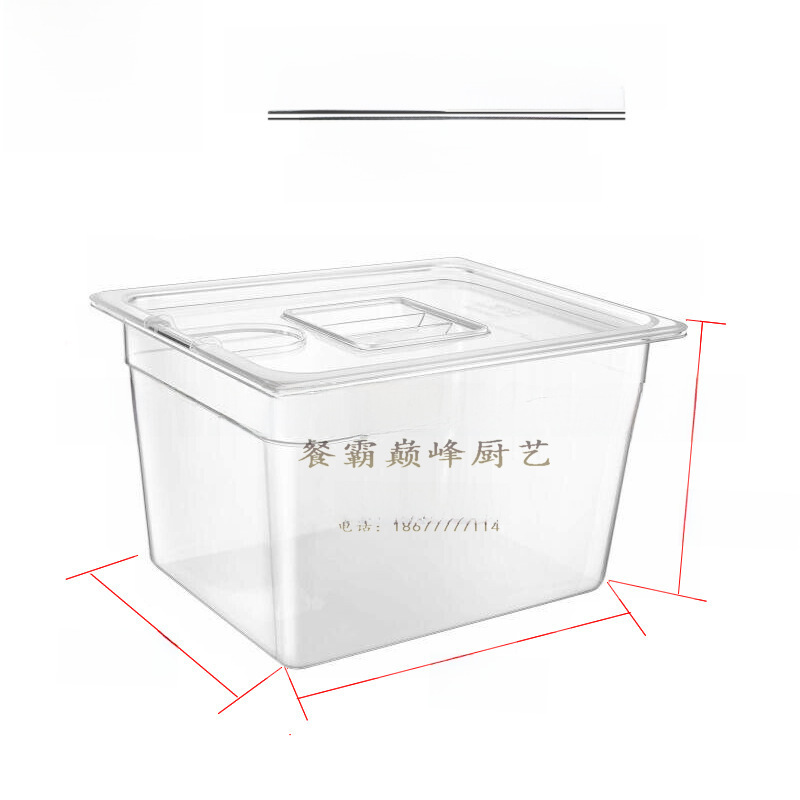 Langsames Garen Bei Niedriger Temperatur, Garbehälter Mit Fächern, Sous Vide Usa (11 Liter)