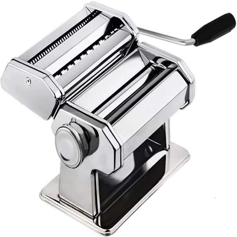 Manuelle Nudelmaschine Mit 6 Einstellbaren Dickenstufen, 2 In 1, Für Spaghetti, Fettuccine Und Lasagne.