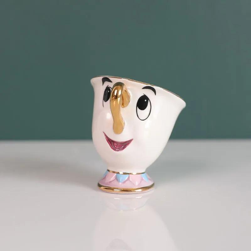 Die Schöne Und Das Biest-tasse, Vergoldete Keramik-teekanne