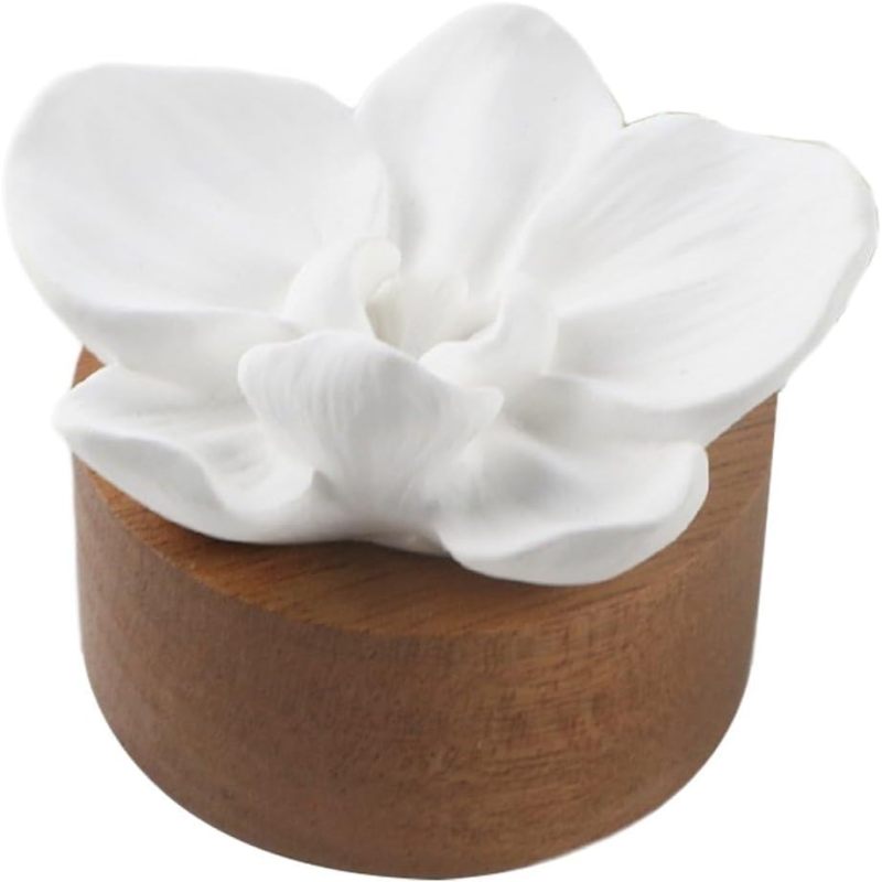 Passiver Diffusor Für Ätherische Öle, Mini-keramikdiffusor, Kleiner Porzellan-diffusor Für Ätherische Öle Der Gattung Phalaenopsis, Aromatherapie-diffusoren Für Zuhause Und Büro