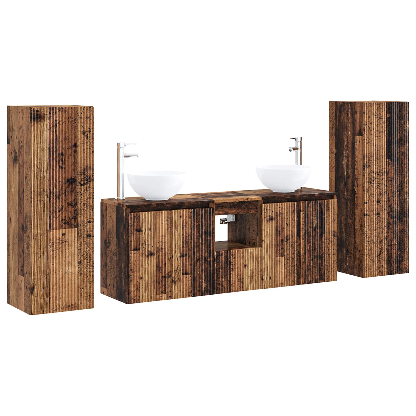 Maison Exclusive - Badezimmermöbel-set 5 Stk. Altholz 195 X 35 X