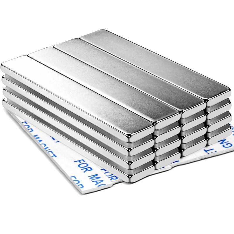 Diymag Starke Neodym-magnete Mit Doppelseitigem Klebeband, Neodym-magnet (seltenerdmagnet) – 60 X 10 X 3 Mm, 16er-packung