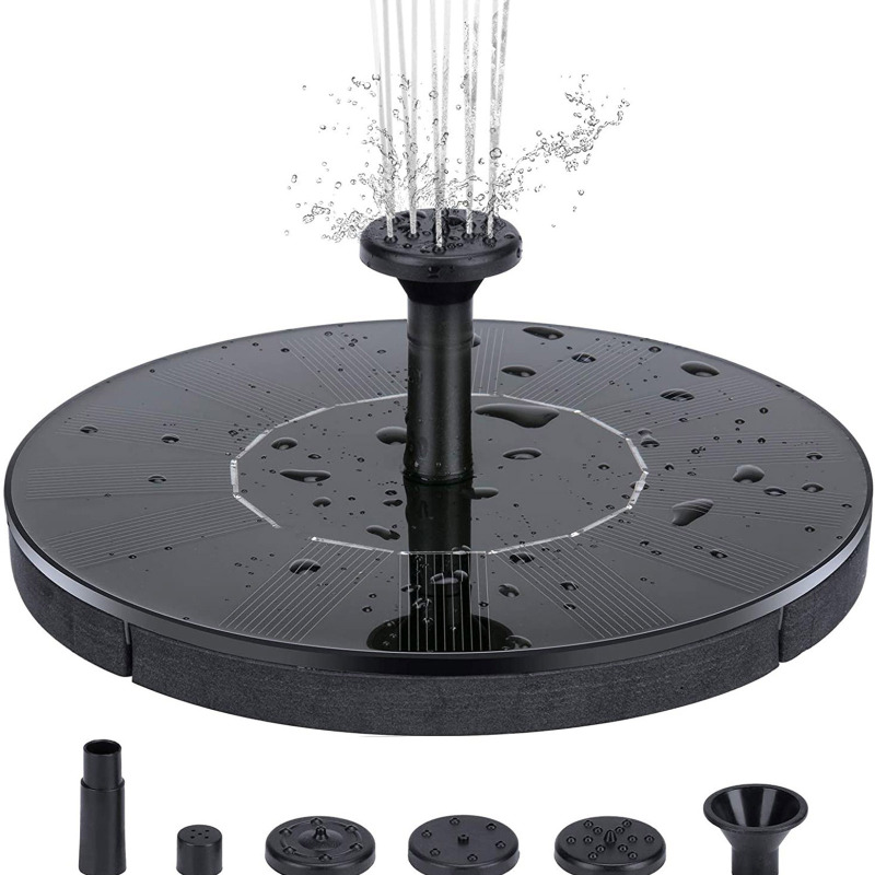 Polykristalline Solarpanel-springbrunnen Für Außenpools, Schwimmende Springbrunnen Für Vogelteiche, Springbrunnen Für Terrassen Und Gärten, Wasserbeleuchtung