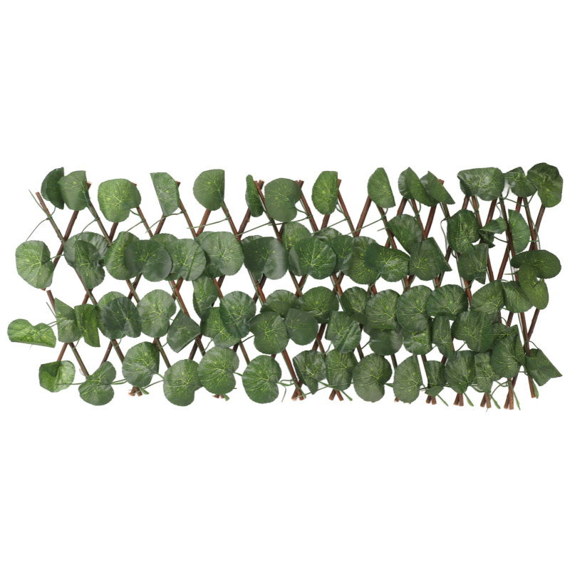 Künstliche Hecke, Simulierter Zaun, Erweiterbar, Sonnenschutz, Wasserdicht, Künstliche Formschnittpflanze, Gartenpflanze, Begonienblatt