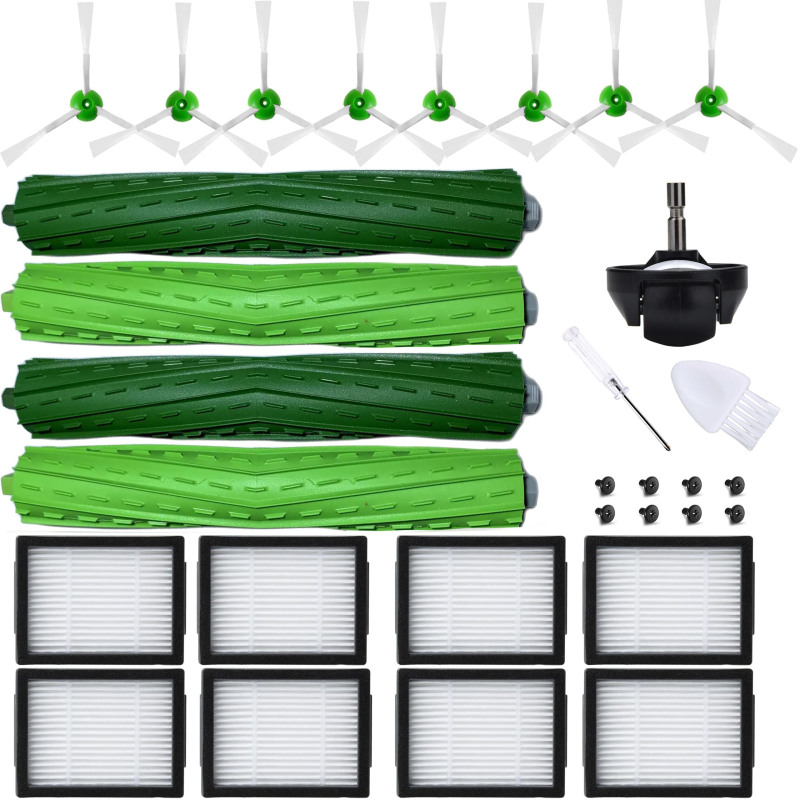Zubehörset Für Staubsauger: 2 Rotierende Bürsten, 8 Hepa-filter, 8 Seitenbürsten (serie E, I, J Und Plus)