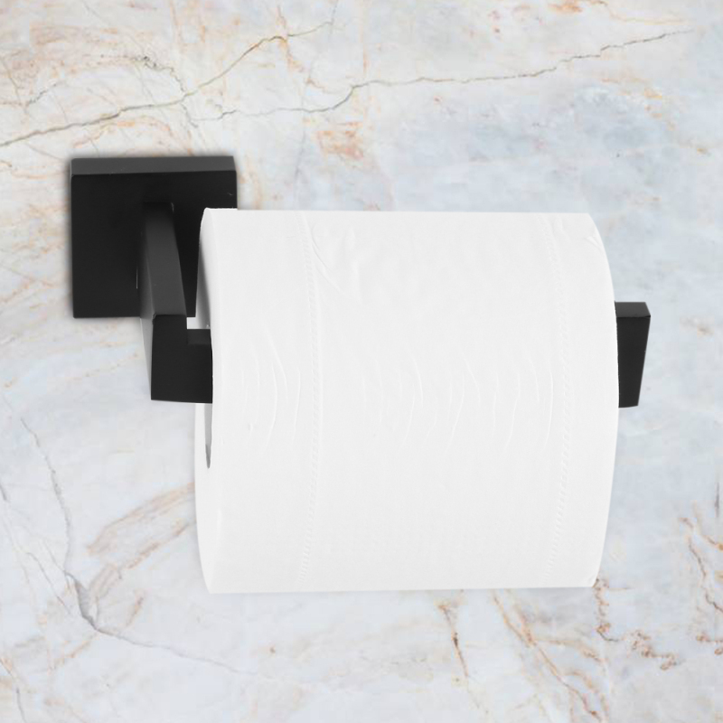Wandmontierter Toilettenpapierhalter Mit Einzelrohr, Rollbarer Ablage Für Bad Und Küche.