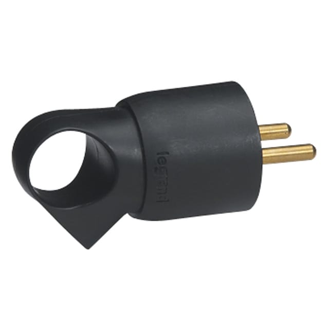 Beinrand Schwarz Plug mit Ösenzug - 050428 [25 Stück]