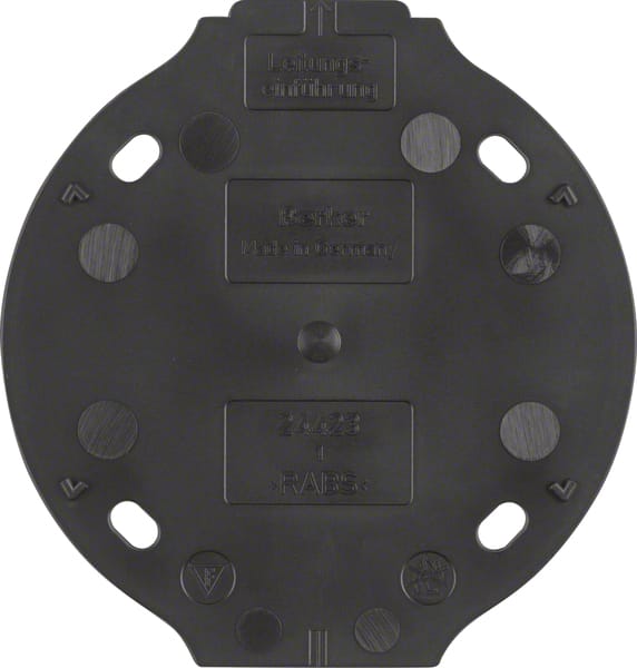 Hager Berker 1930 1-Gang-Brandschutzsockel schwarz - 133111