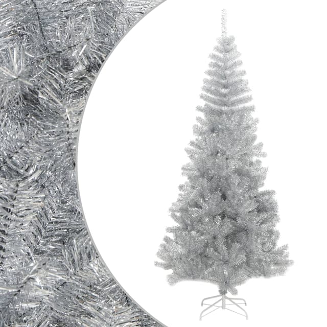 Künstlicher Weihnachtsbaum Mit Ständer Silber 180 Cm Pet Vidaxl
