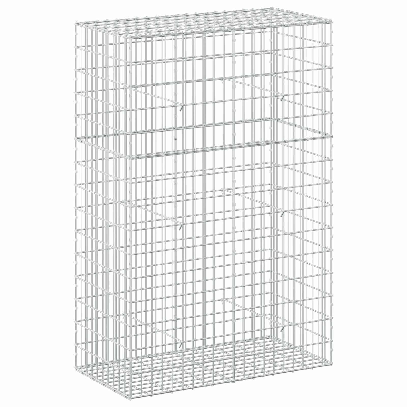 Gabione Mit 5 Mm Draht Und 5x10 Cm Maschen 100x50x150 Cm Vidaxl