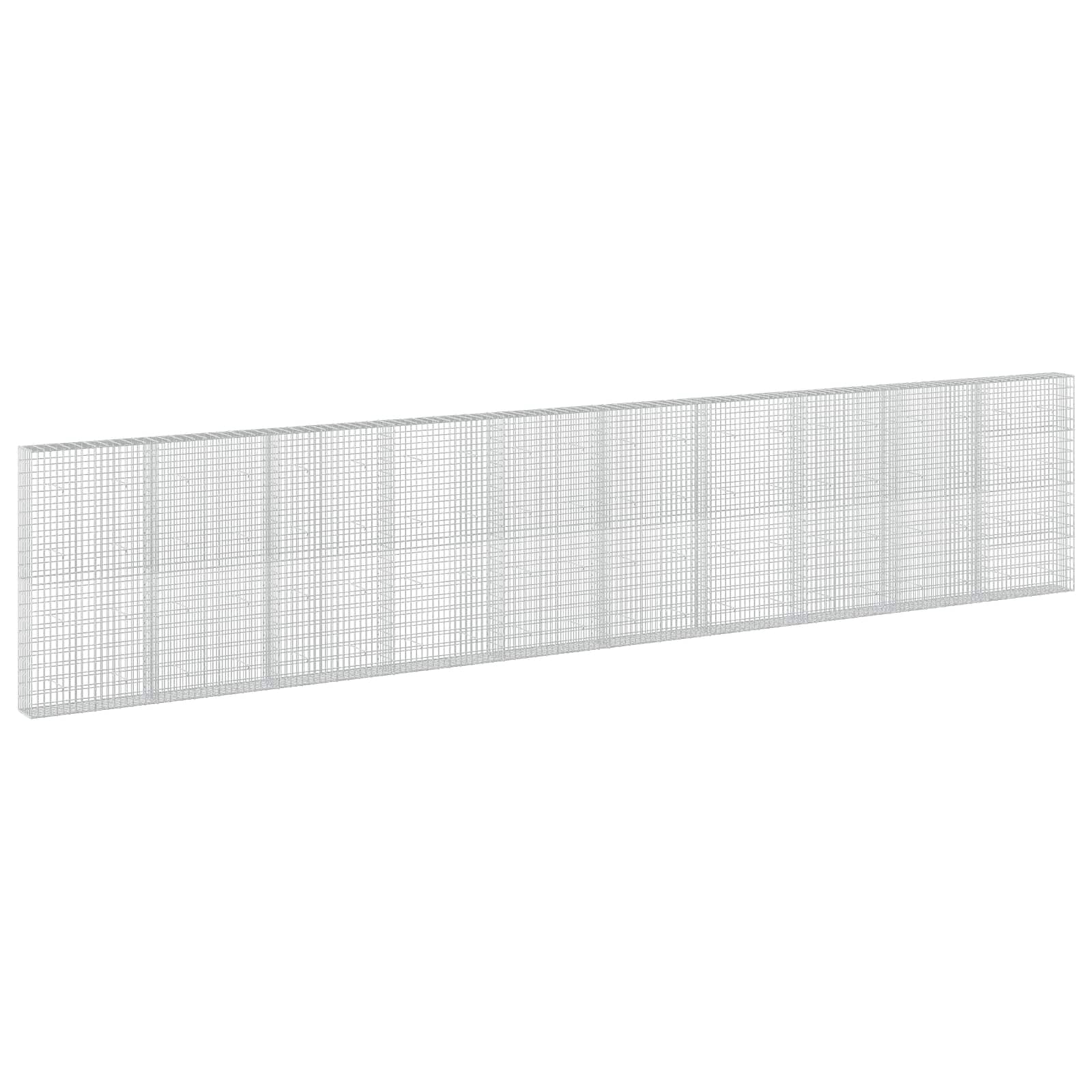 Gabione Mit 5 Mm Draht Und 5x10 Cm Maschen 1000x30x200 Cm Vidaxl