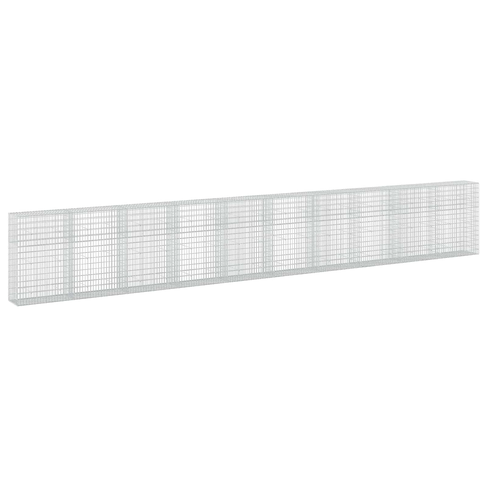 Gabione Mit 5 Mm Draht Und 5x10 Cm Maschen 1000x50x150 Cm Vidaxl