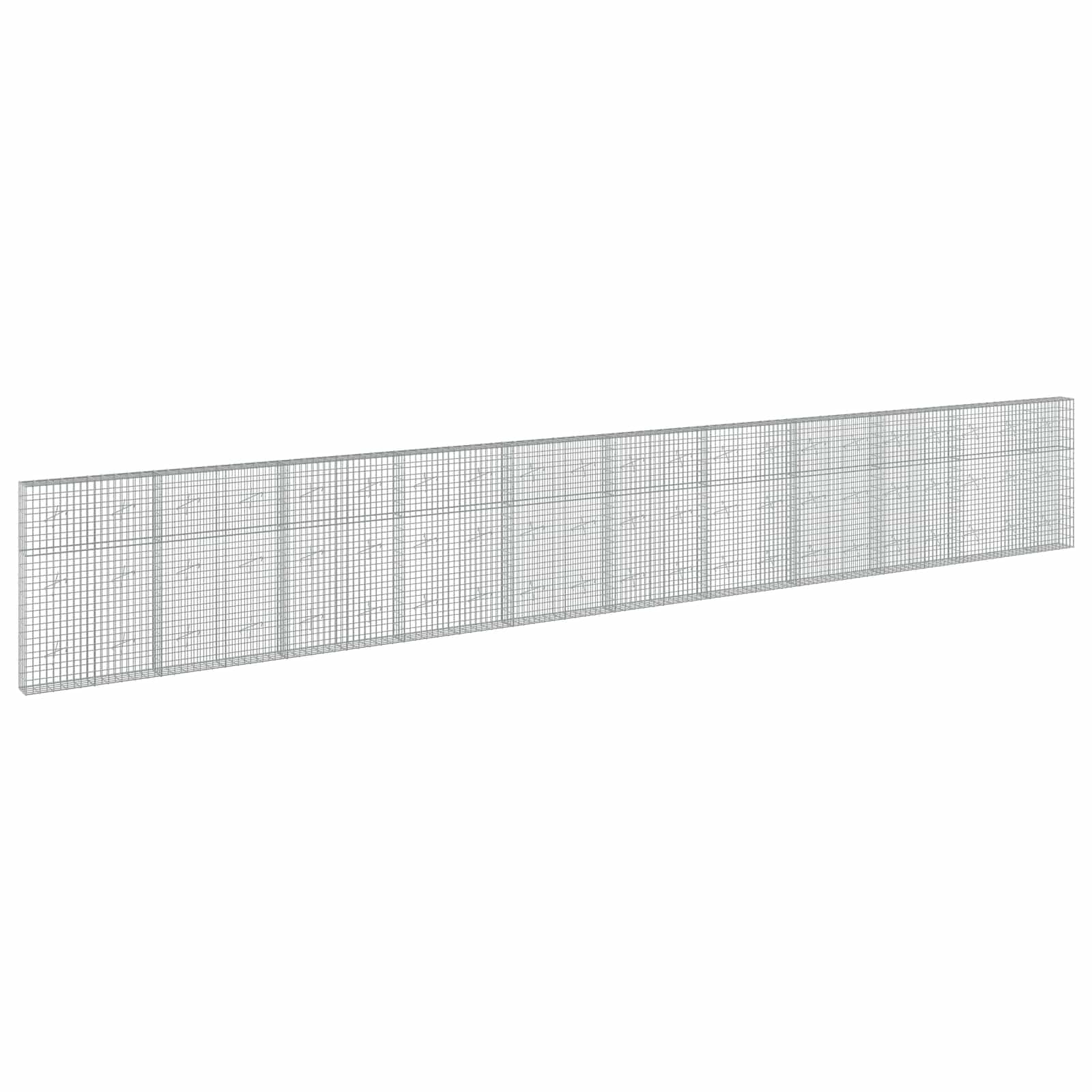 Gabione Mit 5 Mm Draht Und 5x10 Cm Maschen 1050x20x150 Cm Vidaxl