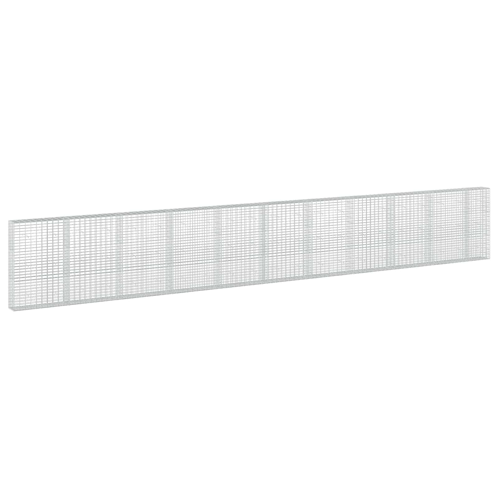 Gabione Mit 5 Mm Draht Und 5x10 Cm Maschen 1050x30x150 Cm Vidaxl