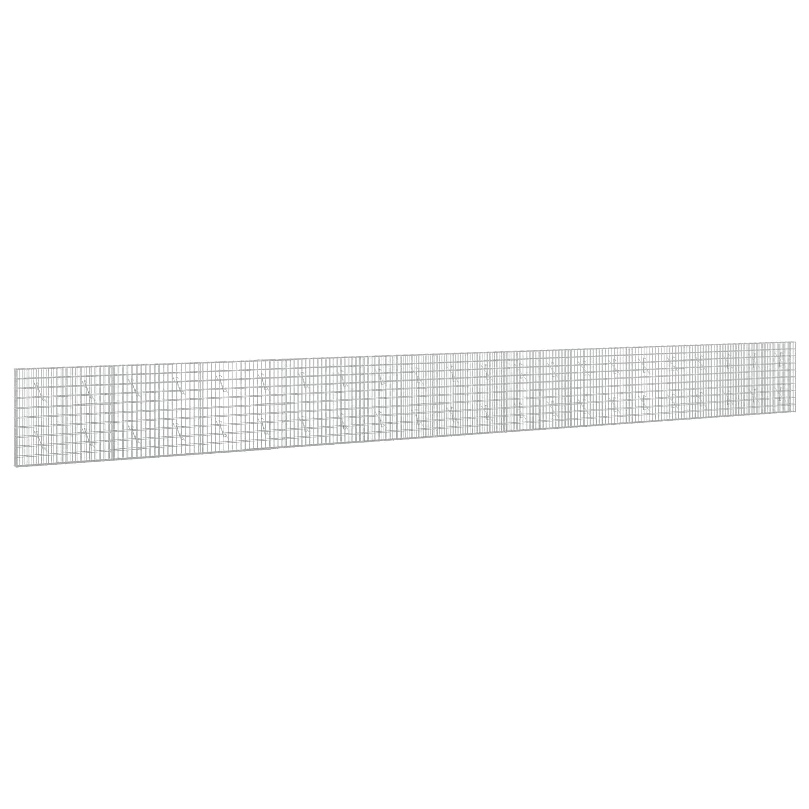 Gabione Mit 5 Mm Draht Und 5x10 Cm Maschen 1100x10x100 Cm Vidaxl