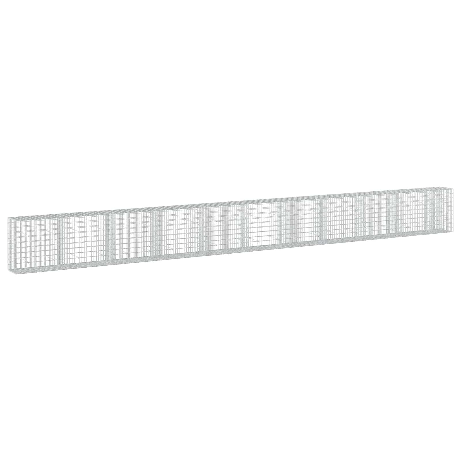Gabione Mit 5 Mm Draht Und 5x10 Cm Maschen 1050x50x100 Cm Vidaxl