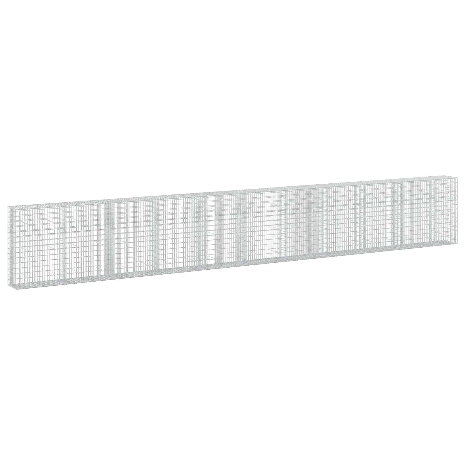 Gabione Mit 5 Mm Draht Und 5x10 Cm Maschen 1050x50x150 Cm Vidaxl