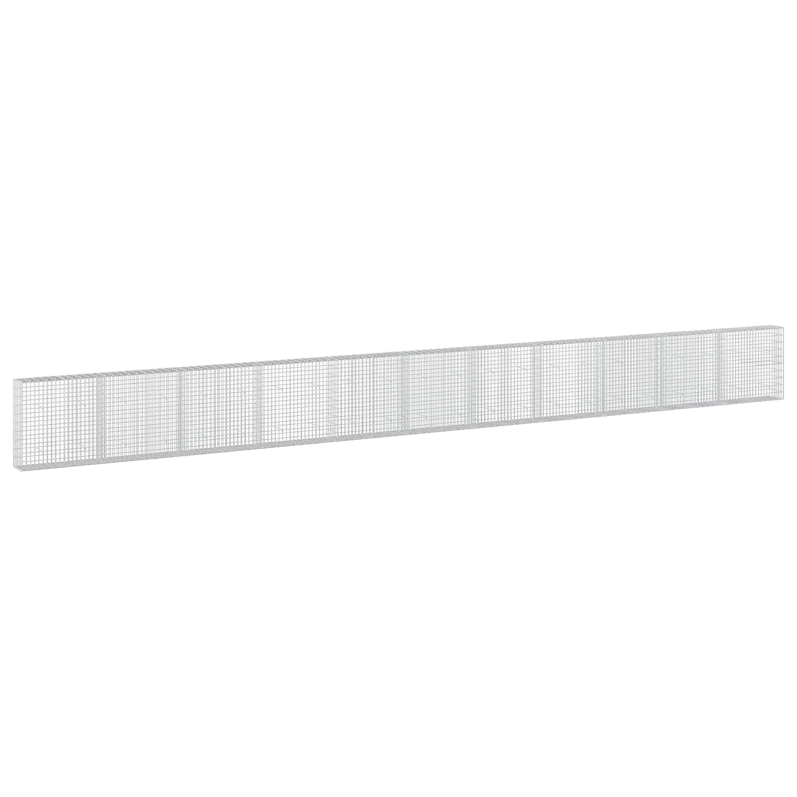 Gabione Mit 5 Mm Draht Und 5x10 Cm Maschen 1100x30x100 Cm Vidaxl