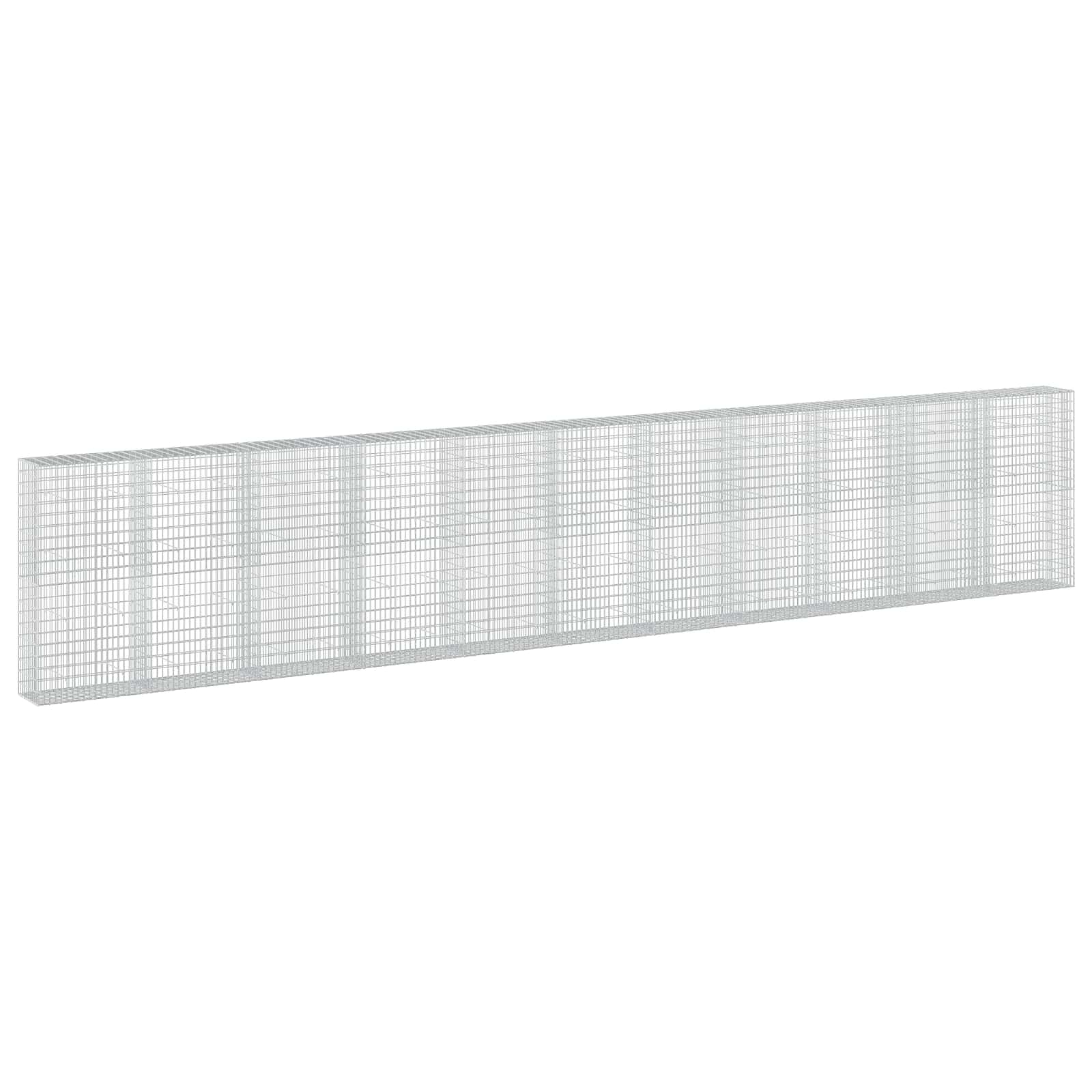 Gabione Mit 5 Mm Draht Und 5x10 Cm Maschen 1100x50x200 Cm Vidaxl