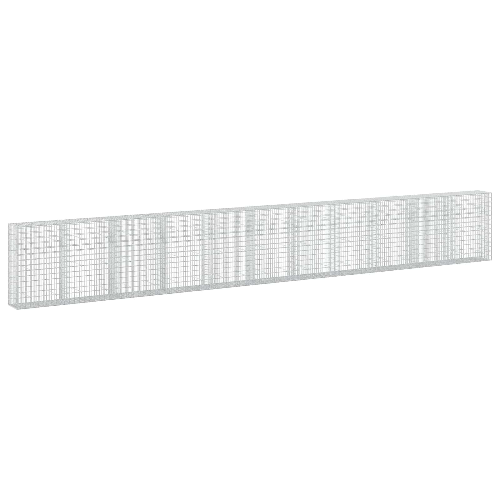 Gabione Mit 5 Mm Draht Und 5x10 Cm Maschen 1100x50x150 Cm Vidaxl