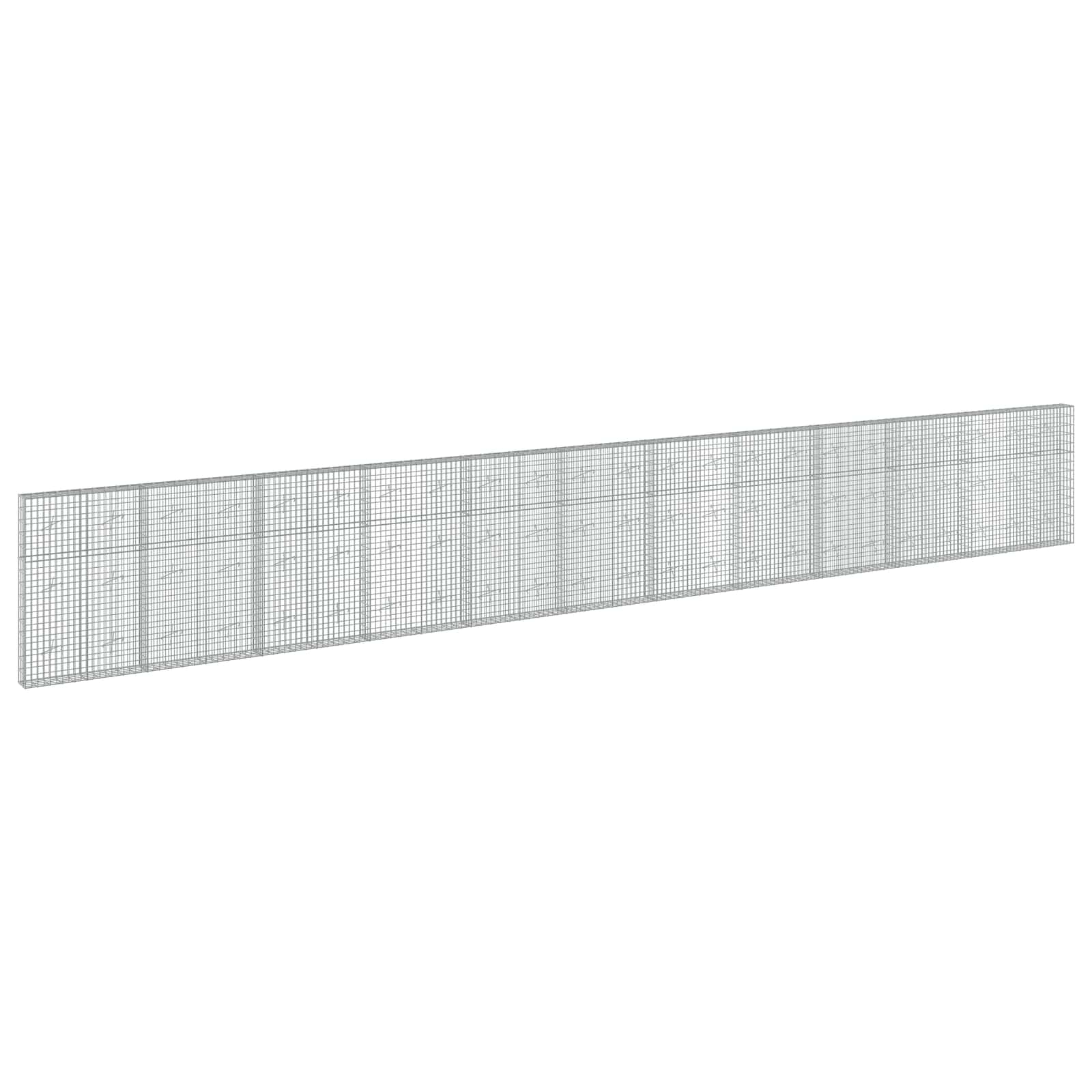 Gabione Mit 5 Mm Draht Und 5x10 Cm Maschen 1150x20x150 Cm Vidaxl