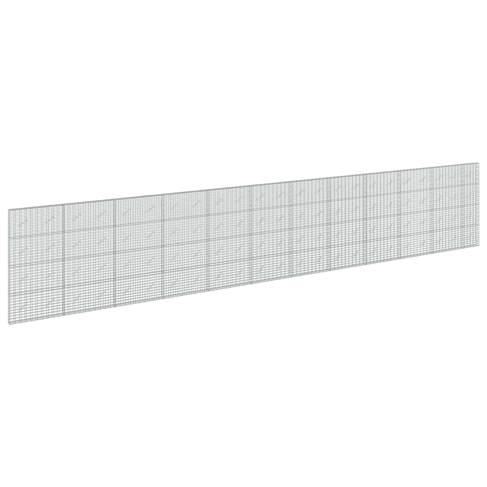 Gabione Mit 5 Mm Draht Und 5x10 Cm Maschen 1150x10x200 Cm Vidaxl