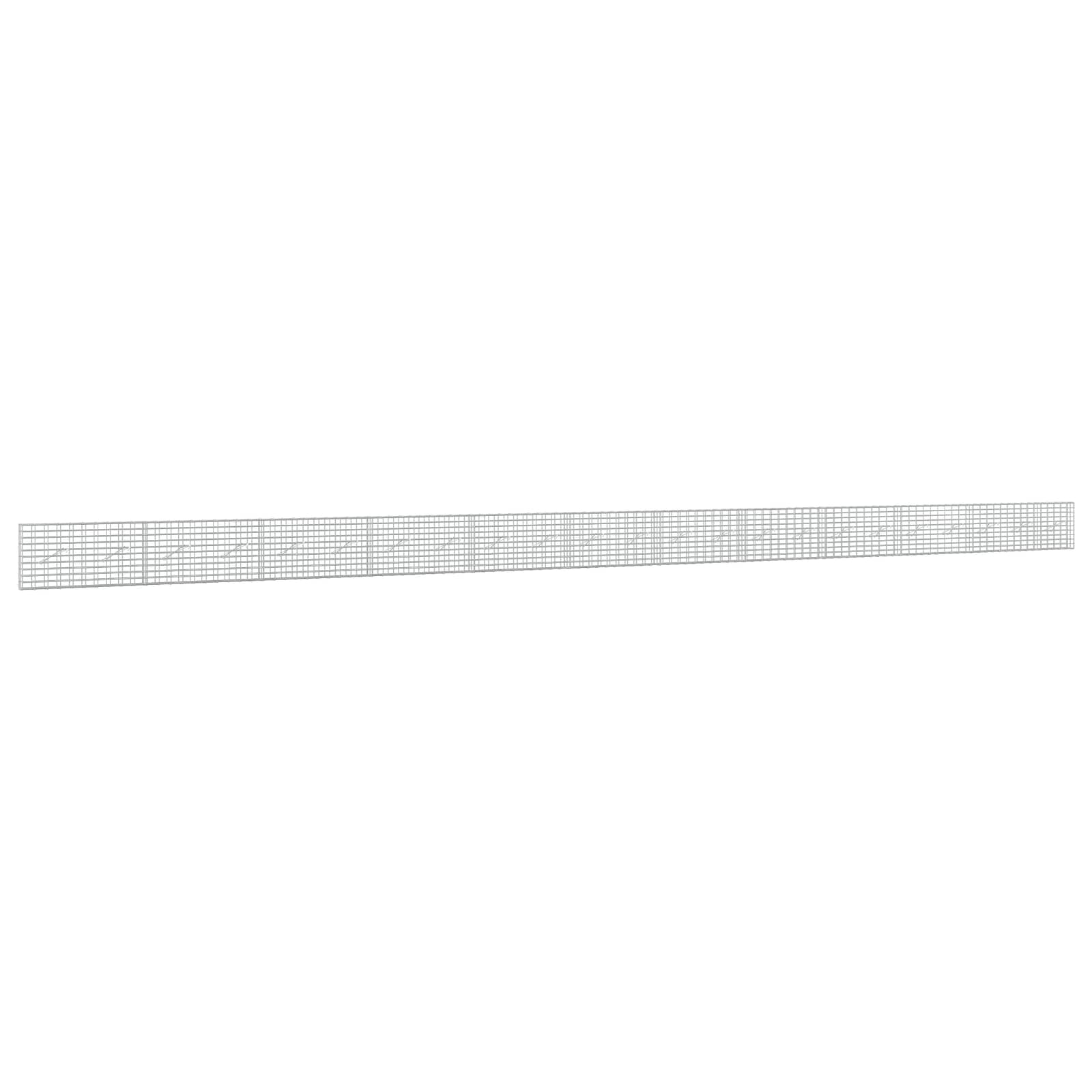 Gabione Mit 5 Mm Draht Und 5x10 Cm Maschen 1150x10x50 Cm Vidaxl