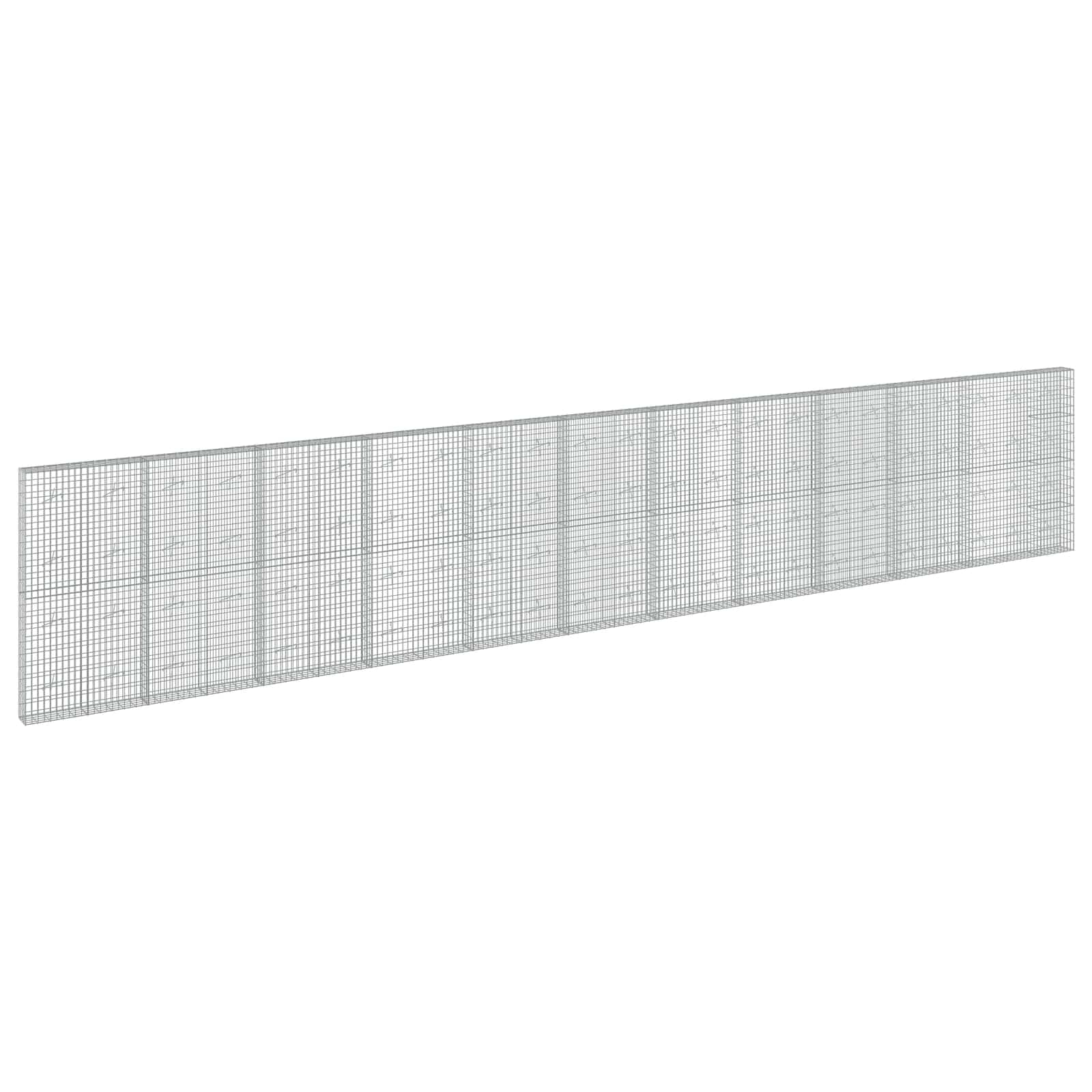 Gabione Mit 5 Mm Draht Und 5x10 Cm Maschen 1150x20x200 Cm Vidaxl